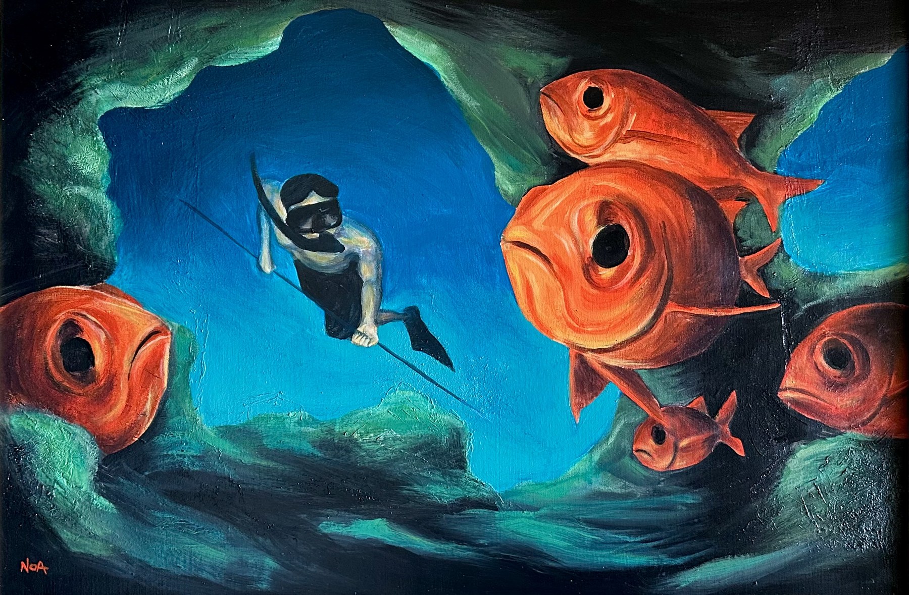 Painting by Noa Hardisty